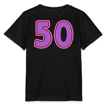 50. 50 ANS. 50e ANNIVERSAIRE. ANNIVERSAIRE 50 ANS. - T-shirt bio MINI CREATOR Stanley/Stella Enfant - noir - Devant - Mikhail (115cm)