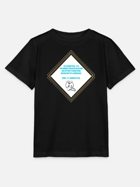 Ich kann nicht - Stanley/Stella Kinder T-Shirt MINI CREATOR  - Schwarz