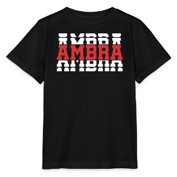 T-Shirt Bernstein T-Shirt Geschenkidee gestapelter Text - Stanley/Stella Kinder T-Shirt MINI CREATOR  - Schwarz - Vorne - Mikhail (115cm)