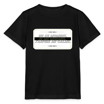 Je me ménage - T-shirt bio MINI CREATOR Stanley/Stella Enfant - noir - Devant - Mikhail (115cm)