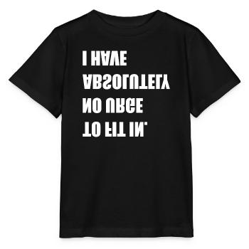 pas envie de s’intégrer - T-shirt bio MINI CREATOR Stanley/Stella Enfant - noir - Devant - Mikhail (115cm)