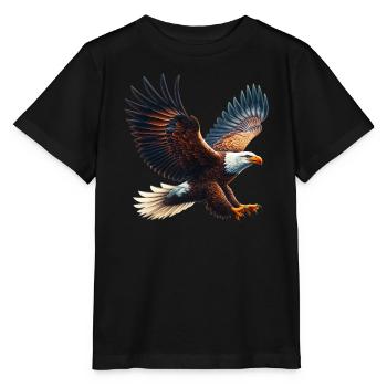 Eagle - Stanley/Stella MINI CREATOR Kids’ T-Shirt - black - Front - Mikhail (115cm)