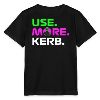 USE. MORE. KERB. - Stanley/Stella MINI CREATOR Kids’ T-Shirt - black - Front - Mikhail (115cm)
