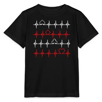 Joueurs professionnels Jeux de casino Jeux de hasard Poker Jeux d’argent - T-shirt bio MINI CREATOR Stanley/Stella Enfant - noir - Devant - Mikhail (115cm)