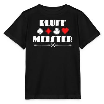 Casino Bluff Poker Statement Joueurs professionnels Gamble - T-shirt bio MINI CREATOR Stanley/Stella Enfant - noir - Devant - Mikhail (115cm)