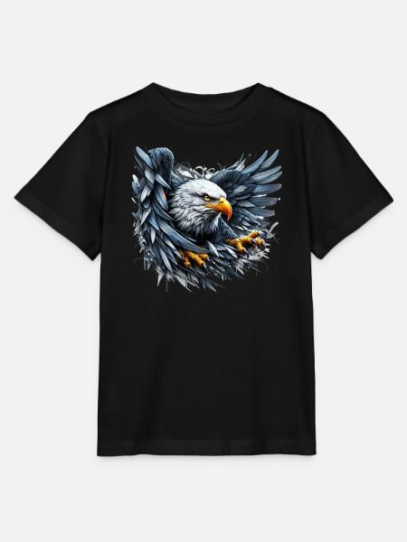 Adler - Stanley/Stella Kinder T-Shirt MINI CREATOR  - Schwarz