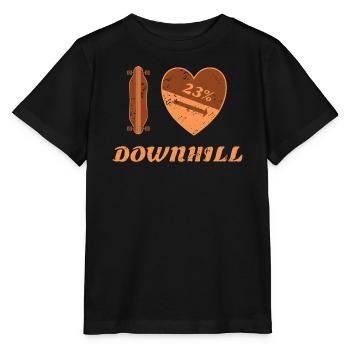 Downhill Skater - Stanley/Stella MINI CREATOR Kids’ T-Shirt - black - Front - Mikhail (115cm)