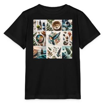 Natur in der Kunst - Stanley/Stella Kinder T-Shirt MINI CREATOR  - Schwarz - Vorne - Mikhail (115cm)