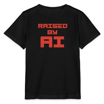 ÉLEVÉ PAR L’IA - T-shirt bio MINI CREATOR Stanley/Stella Enfant - noir - Devant - Mikhail (115cm)