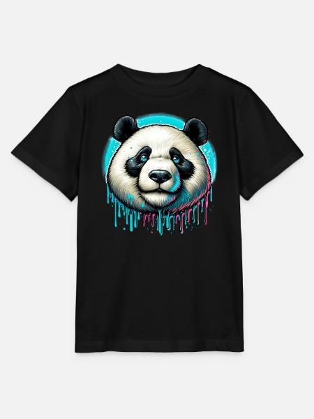 Panda - Stanley/Stella Kinder T-Shirt MINI CREATOR  - Schwarz