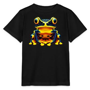 Frog - Stanley/Stella MINI CREATOR Kids’ T-Shirt - black - Front - Mikhail (115cm)