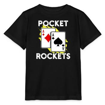 Jackpot Gambling Casino Poker Statement Joueur professionnel - T-shirt bio MINI CREATOR Stanley/Stella Enfant - noir - Devant - Mikhail (115cm)