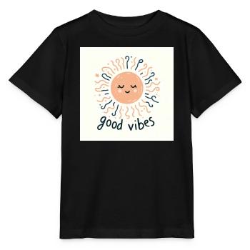 Un soleil satisfait - T-shirt bio MINI CREATOR Stanley/Stella Enfant - noir - Devant - Mikhail (115cm)
