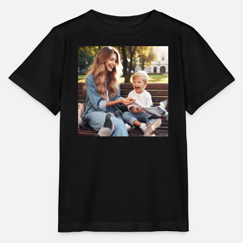 Mutter und Sohn - Stanley/Stella Kinder T-Shirt MINI CREATOR - Schwarz