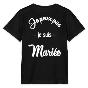 MARIEE. FUTURE MARIEE - T-shirt bio MINI CREATOR Stanley/Stella Enfant - noir - Devant - Mikhail (115cm)