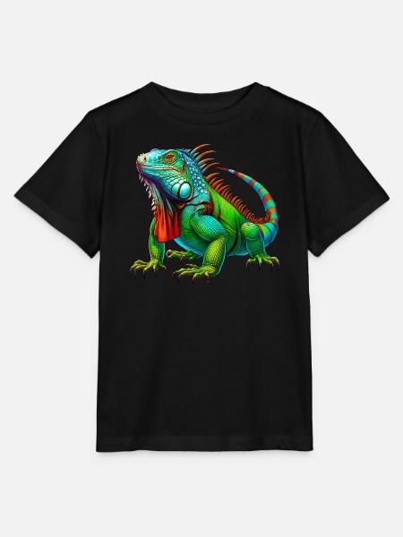 Leguan - Stanley/Stella Kinder T-Shirt MINI CREATOR  - Schwarz