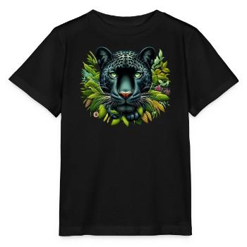 Panther - Stanley/Stella Kinder T-Shirt MINI CREATOR  - Schwarz - Vorne - Mikhail (115cm)