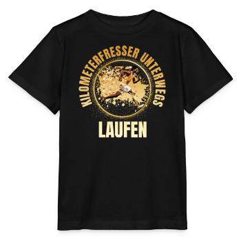 Kilometerfresser unterwegs - Stanley/Stella Kinder T-Shirt MINI CREATOR  - Schwarz - Vorne - Mikhail (115cm)