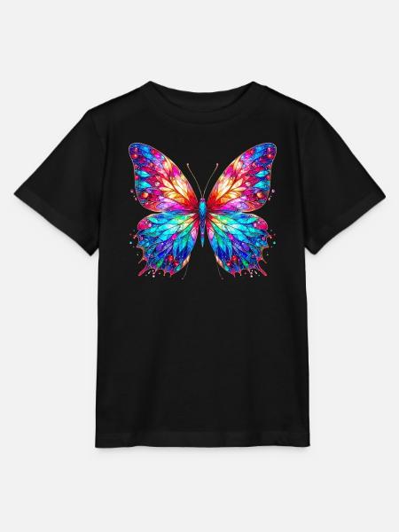 Schmetterling - Stanley/Stella Kinder T-Shirt MINI CREATOR  - Schwarz