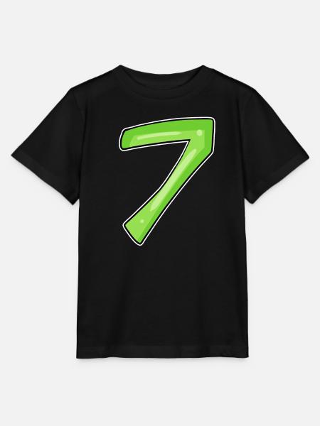 7 - sieben grün - Stanley/Stella Kinder T-Shirt MINI CREATOR - Schwarz
