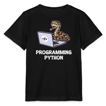 Programmeur de scripts, Développeur de débogage informatique - T-shirt bio MINI CREATOR Stanley/Stella Enfant - noir - Devant - Mikhail (115cm)
