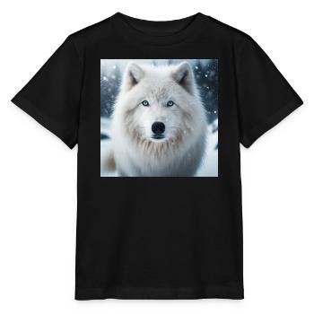Arctic Wolf - Stanley/Stella MINI CREATOR Kids’ T-Shirt - black - Front - Mikhail (115cm)