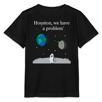 Houston We Have a Problem - Stanley/Stella Kinder T-Shirt MINI CREATOR  - Schwarz - Vorne - Mikhail (115cm)