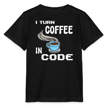 Developer Computerfreak Statement Programmierer - Stanley/Stella Kinder T-Shirt MINI CREATOR  - Schwarz - Vorne - Mikhail (115cm)