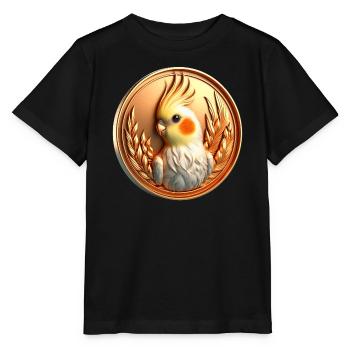 Medaille (05) - Stanley/Stella Kinder T-Shirt MINI CREATOR  - Schwarz - Vorne - Mikhail (115cm)