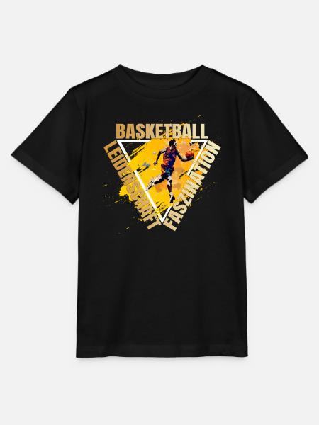 Leidenschaft - Faszination - Basketball - Stanley/Stella Kinder T-Shirt MINI CREATOR  - Schwarz