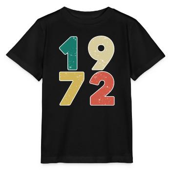 1972 - Jahrgang 1972 - Baujahr 1972 - Stanley/Stella Kinder T-Shirt MINI CREATOR  - Schwarz - Vorne - Mikhail (115cm)