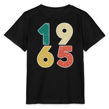 1965 - Jahrgang 1965 - Baujahr 1965 - Stanley/Stella Kinder T-Shirt MINI CREATOR  - Schwarz - Vorne - Mikhail (115cm)