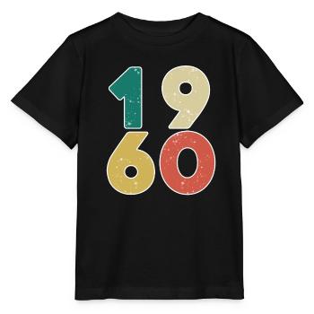 1960 - Jahrgang 1960 - Baujahr 1960 - Stanley/Stella Kinder T-Shirt MINI CREATOR  - Schwarz - Vorne - Mikhail (115cm)