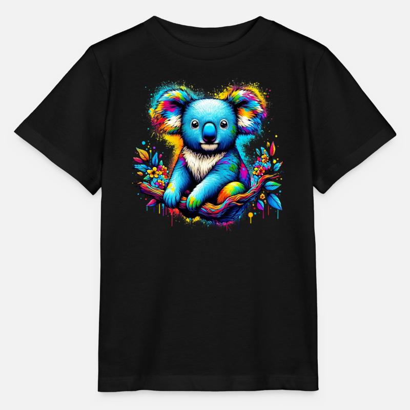 Koala - Stanley/Stella Kinder T-Shirt MINI CREATOR  - Schwarz
