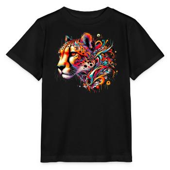Cheetah - Stanley/Stella MINI CREATOR Kids’ T-Shirt - black - Front - Mikhail (115cm)