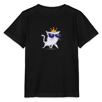 Chat asclépiade - T-shirt bio MINI CREATOR Stanley/Stella Enfant - noir - Devant - Mikhail (115cm)