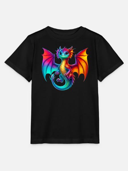Drache - Stanley/Stella Kinder T-Shirt MINI CREATOR - Schwarz