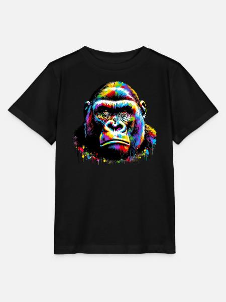 Gorilla - Stanley/Stella Kinder T-Shirt MINI CREATOR  - Schwarz