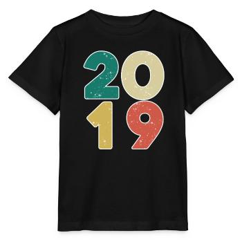 2019 - Jahrgang 2019 - Baujahr 2019 - Stanley/Stella Kinder T-Shirt MINI CREATOR  - Schwarz - Vorne - Mikhail (115cm)