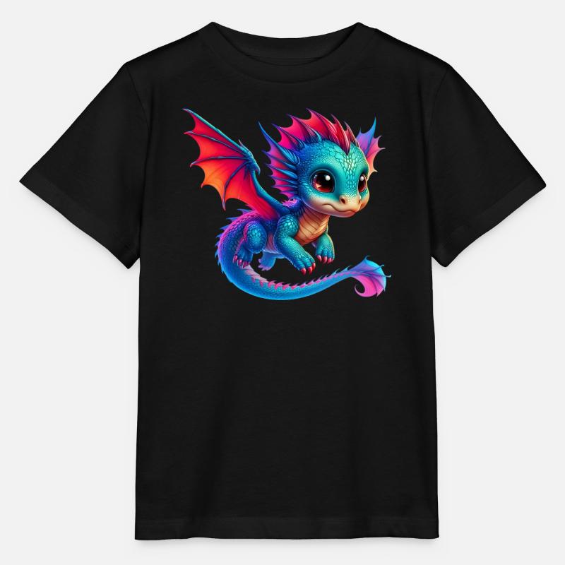 Drache - Stanley/Stella Kinder T-Shirt MINI CREATOR  - Schwarz