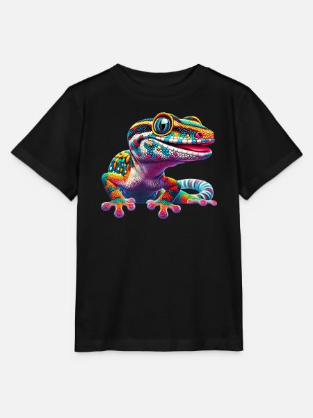 Gecko - Stanley/Stella Kinder T-Shirt MINI CREATOR - Schwarz