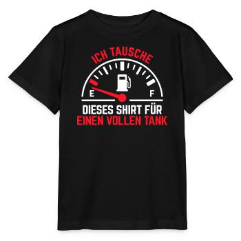 Station-service Essence Ravitaillement en carburant Énergie Électricité - T-shirt bio MINI CREATOR Stanley/Stella Enfant - noir - Devant - Mikhail (115cm)