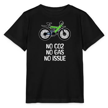 Energie Energiespeicher Tanken Statement Fahrrad - Stanley/Stella Kinder T-Shirt MINI CREATOR  - Schwarz - Vorne - Mikhail (115cm)