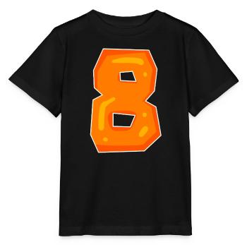Numéro 8 Numéro Huit Motif - T-shirt bio MINI CREATOR Stanley/Stella Enfant - noir - Devant - Mikhail (115cm)
