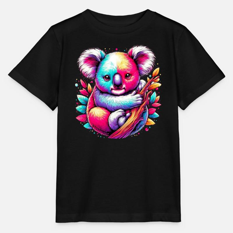 Koala - Stanley/Stella Kinder T-Shirt MINI CREATOR  - Schwarz