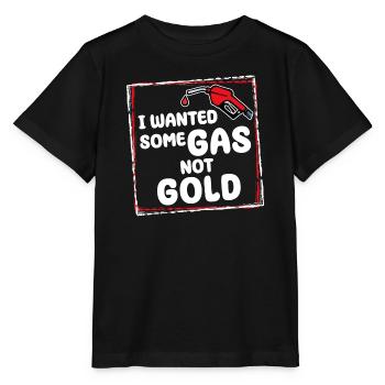 Gas Station Gasoline Refueling Diesel Statement Electricity - Stanley/Stella MINI CREATOR Kids’ T-Shirt - black - Front - Mikhail (115cm)