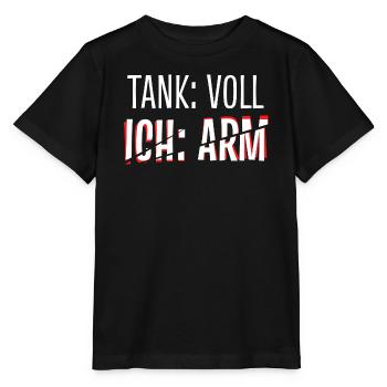 Zapfsäule Energie Energiespeicher Tanken Strom - Stanley/Stella Kinder T-Shirt MINI CREATOR  - Schwarz - Vorne - Mikhail (115cm)