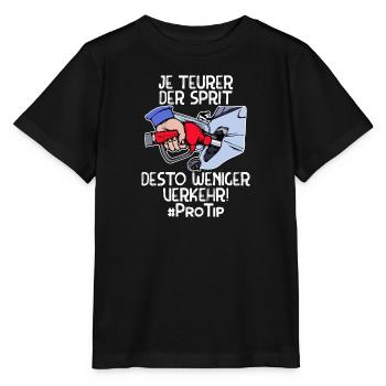 Ravitaillement en carburant Essence Diesel Déclaration Pompe à carburant Électricité - T-shirt bio MINI CREATOR Stanley/Stella Enfant - noir - Devant - Mikhail (115cm)