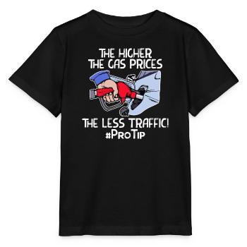 Zapfsäule Strom Statement Tanken Benzin Energie - Stanley/Stella Kinder T-Shirt MINI CREATOR  - Schwarz - Vorne - Mikhail (115cm)