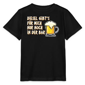 Station-service Essence Déclaration Énergie Ravitaillement en électricité - T-shirt bio MINI CREATOR Stanley/Stella Enfant - noir - Devant - Mikhail (115cm)